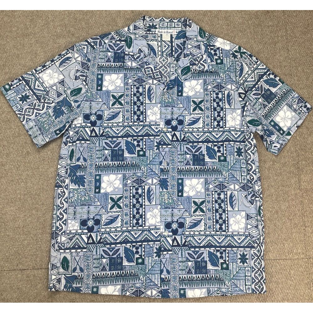 Made In Hawaii Men's Vintage Short Sleeve Button Up Hawaiian‎ Shirt Size 2XL